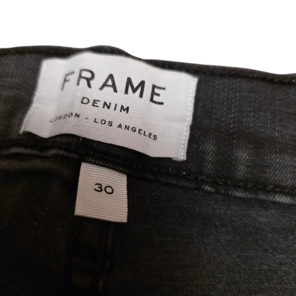 Frame La Bardot Crop Flare BLack Jeans Size 30 - Picture 9 of 14